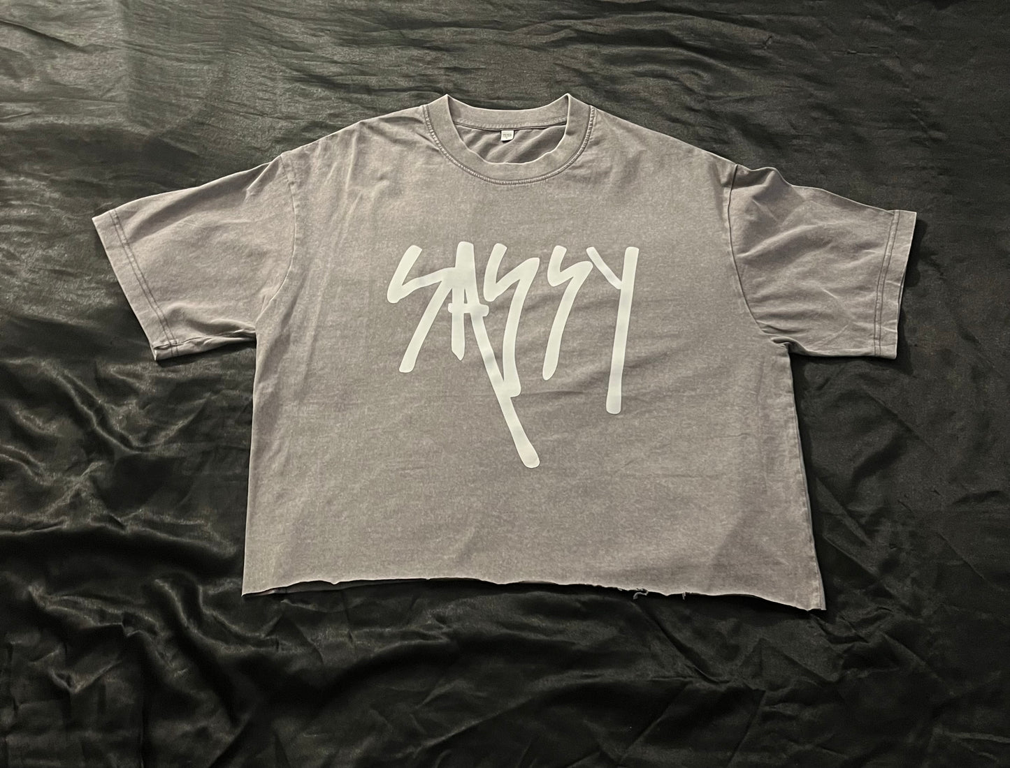 Grey Cropped T-shirt